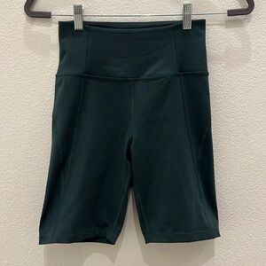 Girlfriend Collective High Rise Bike Short Green Women's S